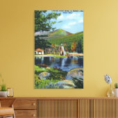 Schaduwmeer Overshot Uitzicht waterwiel Canvas Afdruk (Insitu (Woonkamer))