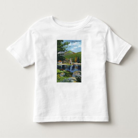 Schaduwmeer Overshot Uitzicht waterwiel Kinder Shirts (Voorkant)