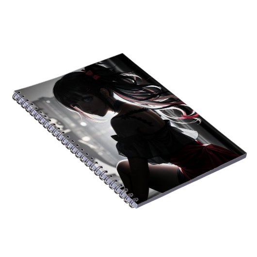 Schaduwmeisje Spiral boek Notitieboek (Rechterzijde)