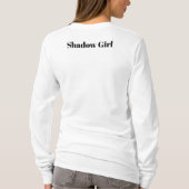schaduwmeisje t-shirt (Achterkant)