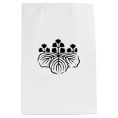 Schaduwpijltje met 5-3 bloemen medium cadeauzakje (Voorkant)