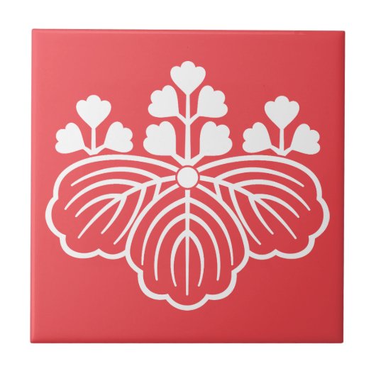 Schaduwpijltje met 5-3 bloemen tegeltje (Voorkant)
