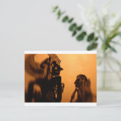 Schaduwpoppen Wayang kulit Briefkaart (Staand voorkant)