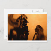 Schaduwpoppen Wayang kulit Briefkaart (Voorkant / Achterkant)