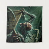 Schaduwrijke doos van horror wandkleed (Voorkant (horizontaal))