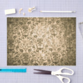 Schaduwrijke en heldere gouden damast naadloos pat tissuepapier (Craft)