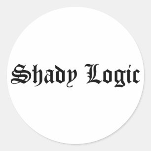 Schaduwrijke Logic-Sticker 2 Ronde Sticker