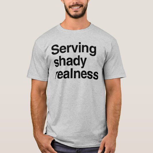 Schaduwrijke realness t-shirt (Voorkant)