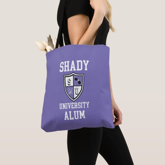 Schaduwrijke Universiteit Afgestudeerde maagdenpal Tote Bag (Dichtbij)