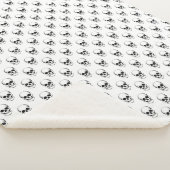 Schaduwschedelpatroon Sherpa Deken (3/4)