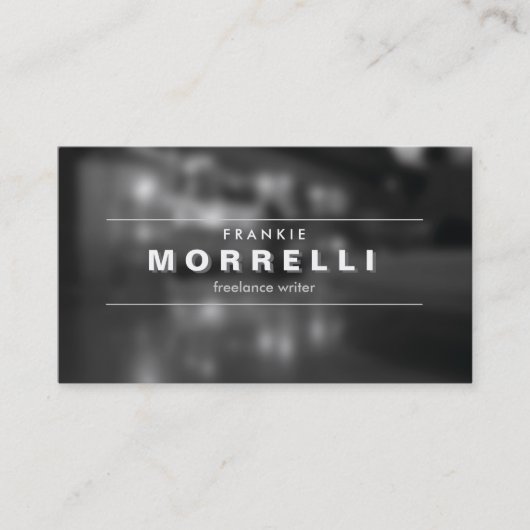  SCHADUWTYPE op Moody Photo Visitekaartje (Voorkant)