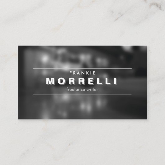  SCHADUWTYPE op Moody Photo Visitekaartje (Voorkant)