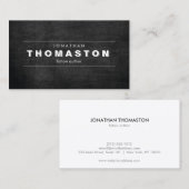  SCHADUWTYPE op Zwart Hout Visitekaartje (Voorkant / Achterkant)