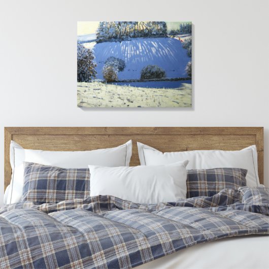 Schaduwveld bij Youlgrave Derbyshire Canvas Afdruk (Insitu (Slaapkamer))