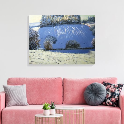 Schaduwveld bij Youlgrave Derbyshire Canvas Afdruk (Insitu (Woonkamer))