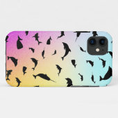 Schaduwvis haai walvis gradiënt kleurrijk sterrens Case-Mate iPhone case (Achterkant (horizontaal))