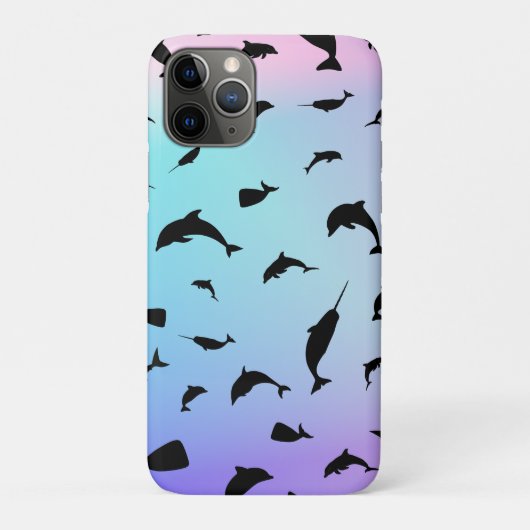Schaduwvis haai walvis gradiënt kleurrijk sterrens Case-Mate iPhone case (Achterkant)