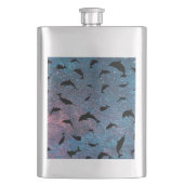 Schaduwvis haai walvis gradiënt kleurrijk sterrens flacon (Voorkant)