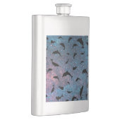 Schaduwvis haai walvis gradiënt kleurrijk sterrens flacon (Rechts)