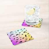 Schaduwvis haai walvis gradiënt kleurrijk sterrens kartonnen onderzetters (Insitu)