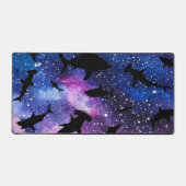 Schaduwvis haai walvis op gradiënt melkwegstelsel bureaumat (Voorkant)