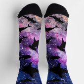 Schaduwvis haai walvis op gradiënt melkwegstelsel  sokken (Top)