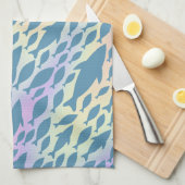 Schaduwvis Haai Walvis op gradiënt melkwegstelsel Theedoek (Quarter Fold)