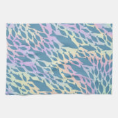 Schaduwvis Haai Walvis op gradiënt melkwegstelsel Theedoek (Horizontaal)