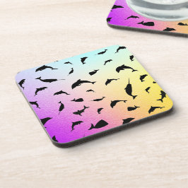 schaduwvishaai op gradiëntmelkweg bier onderzetter