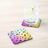 schaduwvishaai op gradiëntmelkweg bier onderzetter (Rechterzijde)