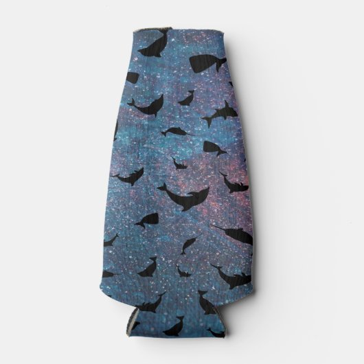 schaduwvishaai op gradiëntmelkweg flesjeskoeler (Voorkant)