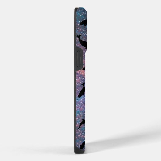 schaduwvishaai op gradiëntmelkweg iPhone hoesje (Rechterkant)