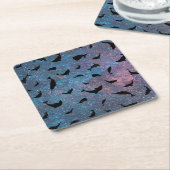 schaduwvishaai op gradiëntmelkweg kartonnen onderzetters (Schuin)