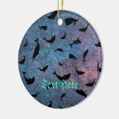 schaduwvishaai op gradiëntmelkweg keramisch ornament (Links)