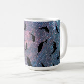 schaduwvishaai op gradiëntmelkweg koffiemok (Voorkant rechts)