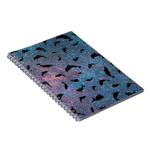 schaduwvishaai op gradiëntmelkweg notitieboek