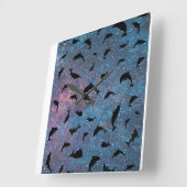 schaduwvishaai op gradiëntmelkweg vierkante klok (Hoek)