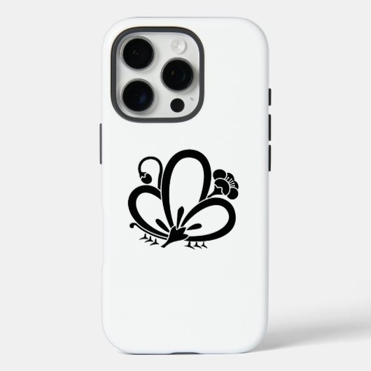 Schaduwvlinder-vormige pruimenbloesem Case-Mate iPhone case (Achterkant)