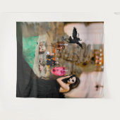 Schaduwwerk Occult Dark Witchy Recovery AI Art Wandkleed (Voorkant (horizontaal))