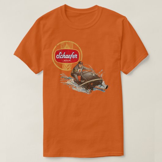 Schaefer Beer Sneeuwscooter T-shirt (Design voorkant)