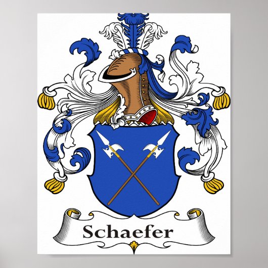 Schaefer Coat of Arms 8"x10" Poster (Voorkant)