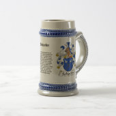Schaefer Family Crest Stein Bierpul (Voorkant rechts)