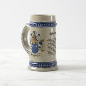 Schaefer Family Crest Stein Bierpul (Voorkant links)
