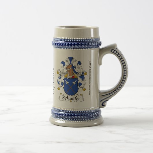 Schaefer Family Crest Stein Bierpul (Rechts)