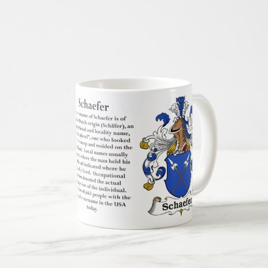 Schaefer - gezinskolf van de Mok van wapens (Voorkant rechts)