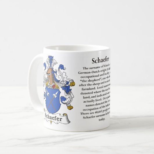 Schaefer - gezinskolf van de Mok van wapens (Voorkant links)