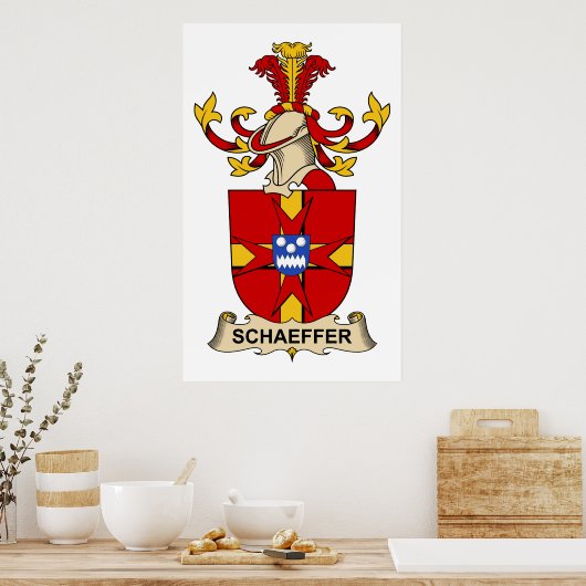 Schaeffer Family Crest Poster (Keuken)