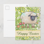 Schaf auf der Weide Postkarte Briefkaart (Voorkant / Achterkant)