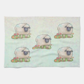 Schaf auf der Weide Theedoek (Horizontaal)