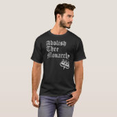 Schaf de monarchie af t-shirt (Voorkant volledig)